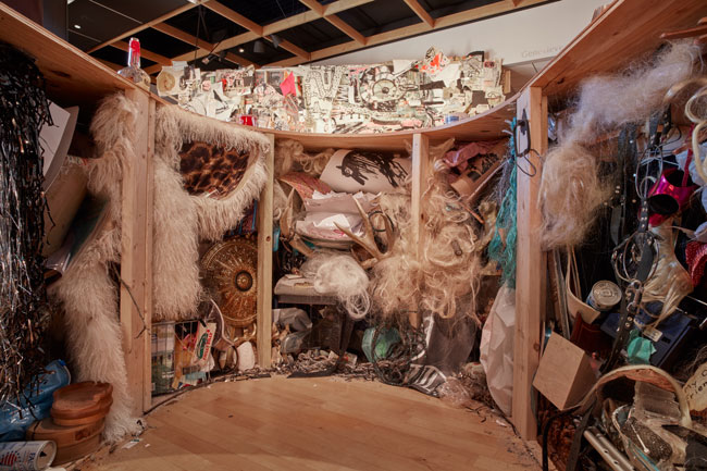 Installation view of Out To Pasture exhibition at USF Contemporary Art Museum. Work by Luke Myers. Photo: Will Lytch.