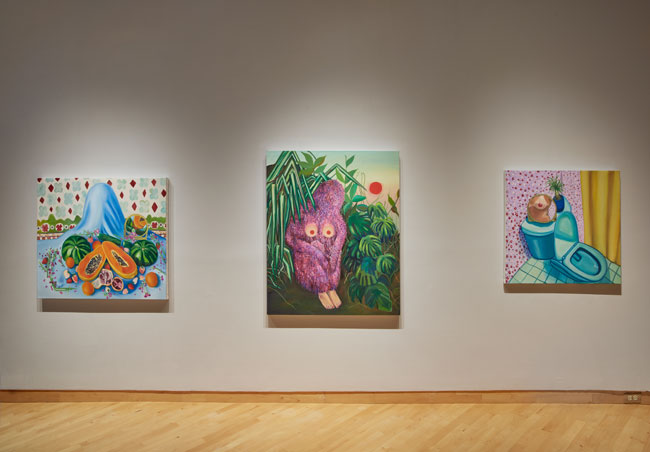 Installation view of Out To Pasture exhibition at USF Contemporary Art Museum. Work by Chase Palmer. Photo: Will Lytch.