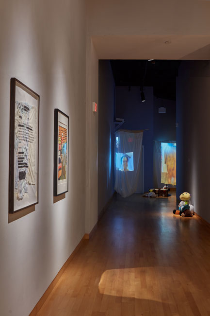 Installation view of Out To Pasture exhibition at USF Contemporary Art Museum. Work by Nadia Ivanova. Photo: Will Lytch.