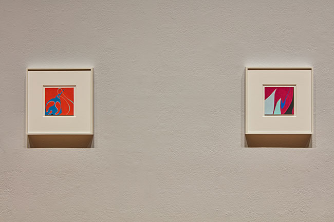 Installation view of THE LYRICAL MOMENT: Modern Contemporary Abstraction by Helen Frankenthaler and Heather Gwen Martin exhibition at USF Contemporary Art Museum. Photo: Will Lytch.