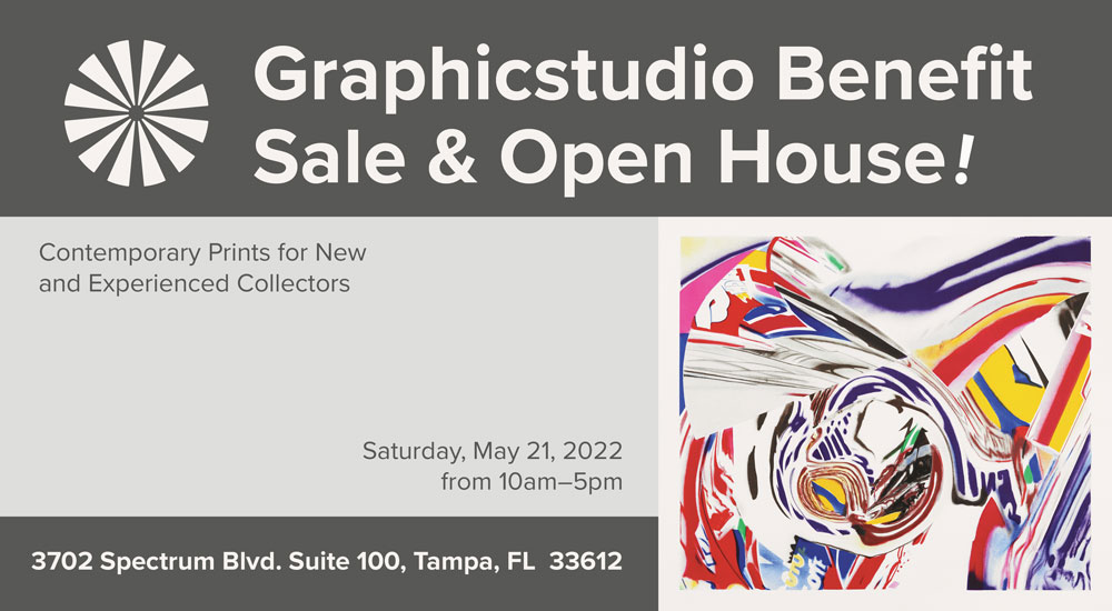 Graphicstudio Benefit Sale - Saturday, May 21, 10am-5pm