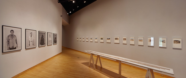 Installation view of Miki Kratsman: People I Met exhibition at USF Contemporary Art Museum. Photo: Will Lytch.