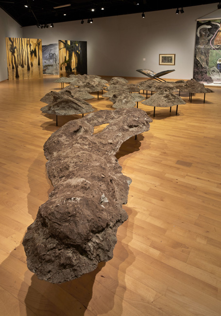 Installation view of Battin' A Hundred: 2020 MFA Graduation Exhibition at USF Contemporary Art Museum. Photo: Will Lytch.