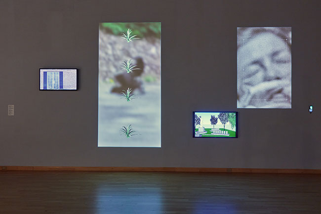 Installation view of Someday You�ll Have To Say It Out Loud: MFA Graduation Exhibition at USF Contemporary Art Museum. Photo: Will Lytch.