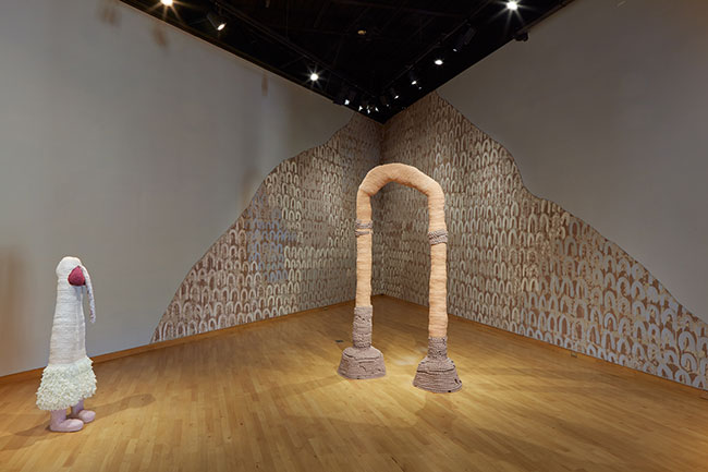Installation view of Someday You�ll Have To Say It Out Loud: MFA Graduation Exhibition at USF Contemporary Art Museum. Photo: Will Lytch.