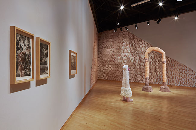 Installation view of Someday You�ll Have To Say It Out Loud: MFA Graduation Exhibition at USF Contemporary Art Museum. Photo: Will Lytch.